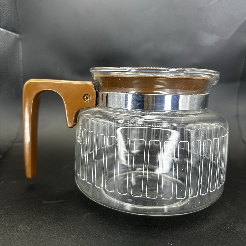Vintage Proctor 10 Cup Coffee Maker Glass Carafe Replacement Carafe Brown Design